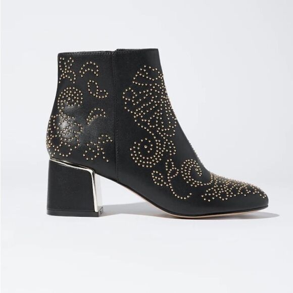 Chicos Adele Embellished Boots Black 8.5 NWT IN BOX - Picture 2 of 12